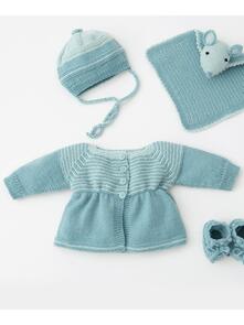Lana Grossa Pattern / Kit - Cool Wool Baby - Infants Jacket (0077)