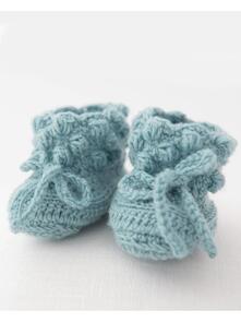 Lana Grossa Pattern / Kit - Cool Wool Baby - Infants Booties (0081)