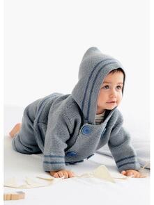 Lana Grossa Pattern / Kit - Cool Wool Baby - Infants Coat (0052)