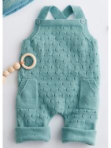 Lana Grossa Pattern / Kit - Cool Wool Baby - Infants Bib Pants (0045)