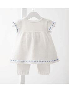 Lana Grossa Pattern / Kit - Cool Wool Baby - Infants Dress & Pants (0088)