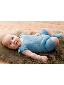 Lana Grossa Pattern / Kit - Cool Wool Baby - Infants Romper (0100)