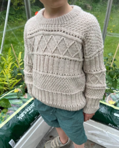 Petite Knit Ingrid Sweater Junior - Knitting Pattern / Kit