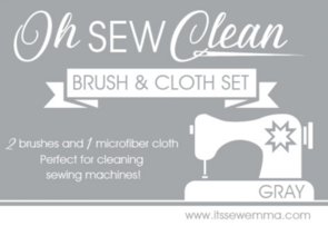 Oh Sew! Clean Brush and Cloth Set