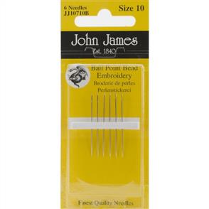 John James  Ball Point Bead Embroidery Size 10