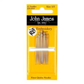 John James  Embroidery Needles