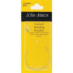 John James  Curved Beading Needles - 2/Pkg