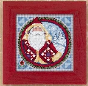 Mill Hill Jim Shore Bead & Cross Stitch Kit: Kris Kringle