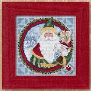 Mill Hill  Jim Shore Bead & Cross Stitch Kit: Father Christmas