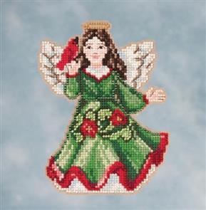 Mill Hill Jim Shore Bead & Cross Stitch Kit: Angel with Cardinal