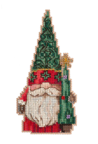 Mill Hill Jim Shore Cross Stitch & Beads Kit - Gnome with Tree