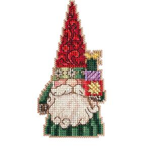 Mill Hill Jim Shore Bead & Cross Stitch Kit - Gnome Holding Gifts