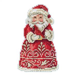 Mill Hill Jim Shore Bead & Cross Stitch Kit: Santa with Cardinal