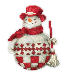 Mill Hill Jim Shore Bead & Cross Stitch Kit - Nordic Snowman