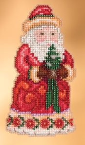 Mill Hill Jim Shore Bead & Cross Stitch Kit - Christmas Cheer Santa