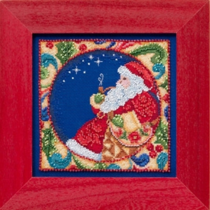 Mill Hill Cross Stitch Kit - Jim Shore's Winter Series Santa