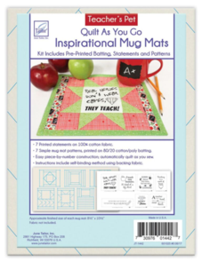 June Tailor QAYG Inspirational Mug Mats - Uplifting - 7 per pack
