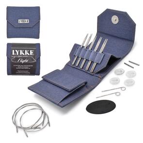 Lykke 3.5" Interchangeable FLIGHT - (MINI) - SET - "Faux Waxed Canvas - Denim"
