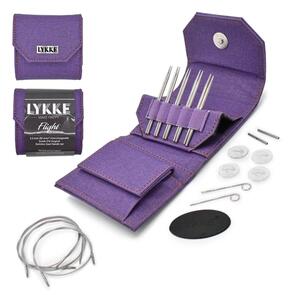 Lykke 3.5" Interchangeable FLIGHT - (MINI) - SET - "Faux Waxed Canvas - Purple"