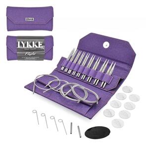 Lykke 3.5" Interchangeable FLIGHT - (STANDARD) - SET - "Faux Waxed Canvas - Purple"
