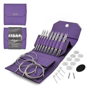 Lykke 5" Interchangeable FLIGHT - (STANDARD) - SET - "Faux Waxed Canvas - Purple"