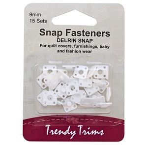 Trendy Trims  Delrin Snap Fasteners (Invisible - 9mm) 15/Pkg