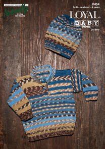Naturally Knitting Pattern - K454 -Sweater & Hat