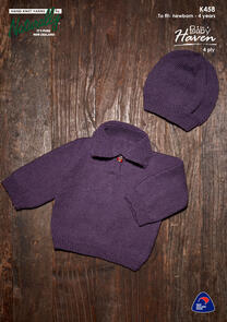 Naturally Knitting Pattern - K458 - Sweater & Hat