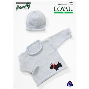 Naturally K785 Sweater and Hat