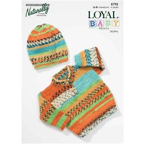 Naturally K792 Sweater and Hat