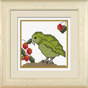 Lyn Manning New Zealand Birds - Kakapo, the Ground Owl - Cross Stitch Kit