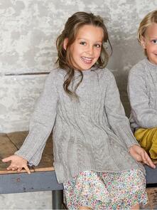 Lana Grossa Pattern / Kit - Cool Wool Big - Childs Dress (0134)