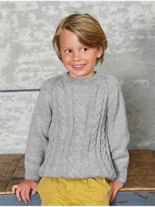 Lana Grossa Pattern / Kit - Cool Wool Big - Childs Pullover (0135)