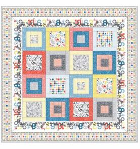 Maywood Studios Quilt Kit Can Animals Count, 70" x 70"