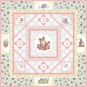 Maywood Studios Song of Spring by Bound to Be Quilting, 66" x 66"