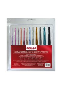 Circulo Coloured Aluminum Crochet Hook Set