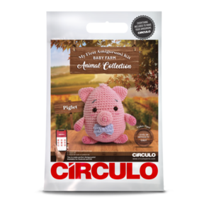 Circulo My First Amigurumi Kit (Baby Farm Animal) - Piglet