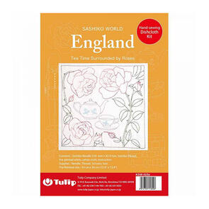 Tulip Hand Sewing Kits, Sashiko World - English Tea Time Surrounded by Roses
