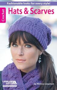 Leisure Arts Hats & Scarves - Crochet Book