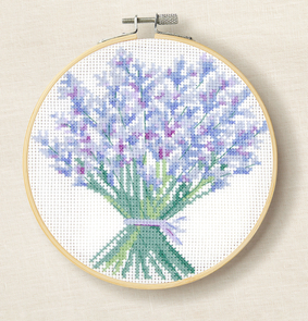 DMC Lavender Bouquet Cross Stitch Kit