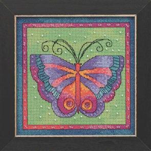 Mill Hill Laurel Burch Bead & Cross Stitch Kits: Butterfly Lime