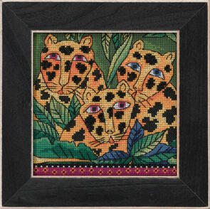 Mill Hill Laurel Burch Cross Stitch Kit - Leopard