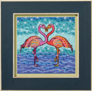 Mill Hill Laurel Burch Bead & Cross Stitch Kit - Flowering Flamingos (2025)