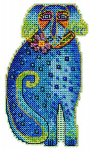 Mill Hill Cross Stitch Kit - Laurel Burch's Sadie Blue