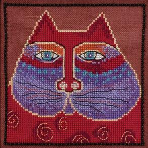 Mill Hill Laurel Burch Bead & Cross Stitch Kit: Red Cat