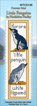 Lyn Manning Cross Stitch Kit Bookmarks - Little Penguins