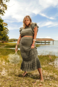 Circulo Crochet Pattern/Kit - Long Skirt & Top Set