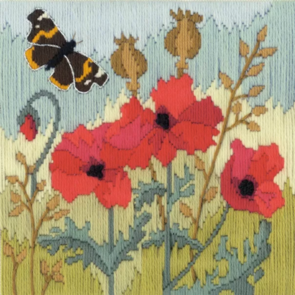 Bothy Threads Long Stitch Kit Red Poppies