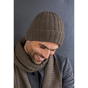 Lana Grossa Pattern / Kit - Cool Wool Big - Mens Hat (0162)