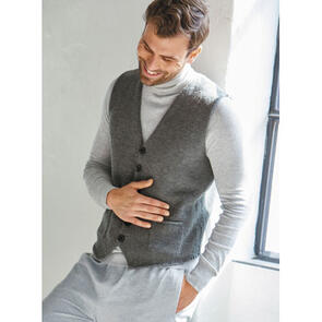 Lana Grossa Pattern / Kit - Cool Wool Big - Mens Vest (0164)